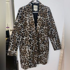 BB Dakota leopard print long jacket M